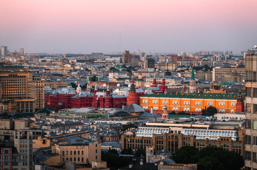 moscow kremlin rooftop view